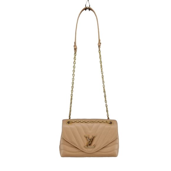 Louis Vuitton New Wave Chain Bag MM Noisette Hazelnut Brown Leather Crossbody - Picture 2 of 16
